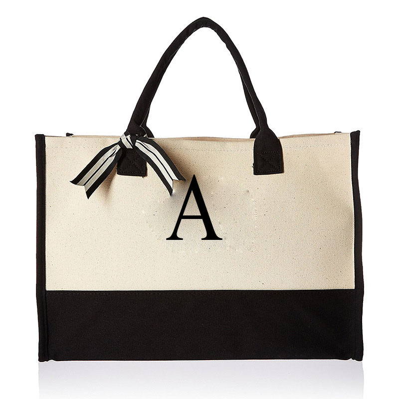 Shopper Tote Canvas - Borsa tote moda tela totes lettere