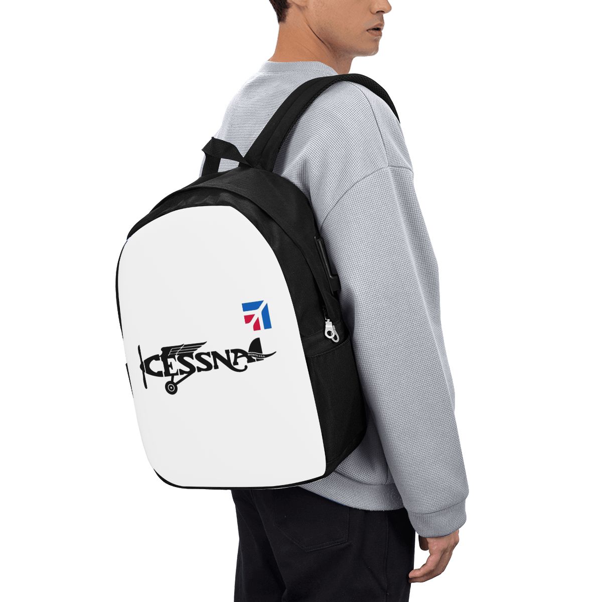 Women Bags For Travel - Zaino con logo Cessna, borsa da