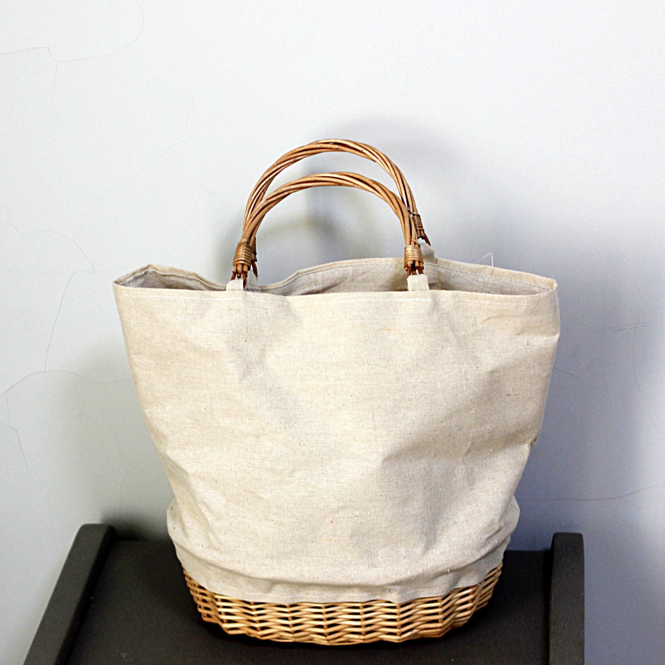 Basket Bag Wicker - Borsa da cestino intrecciata in vimini
