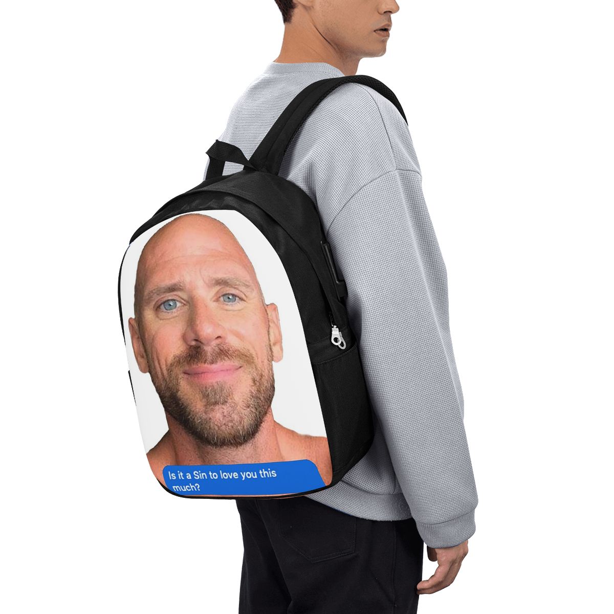Women Bags For Travel - Zaino Johnny Sins Flirty Text Bubble,