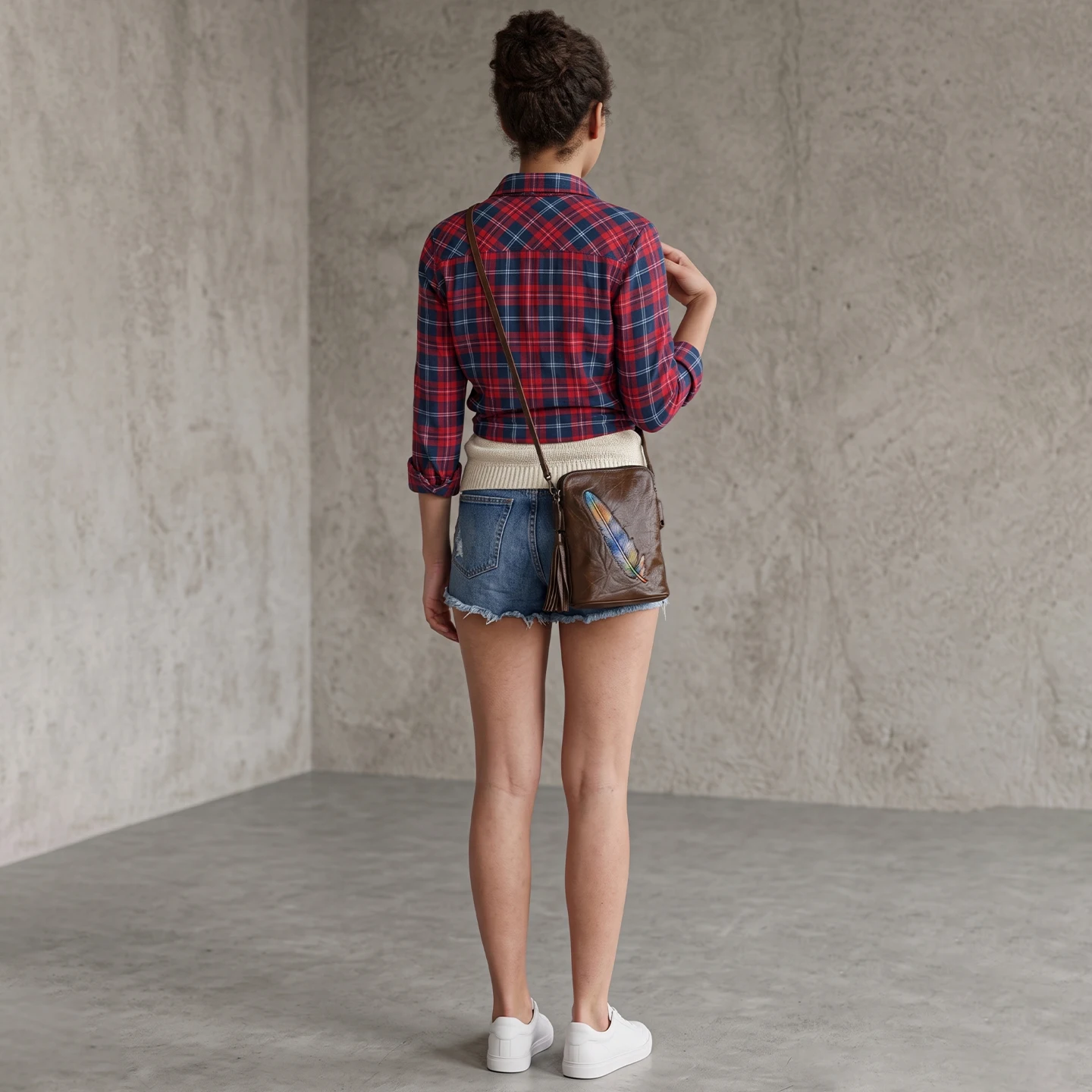 Women Bags And Purses - Borsa a Tracolla Mini in Vera
