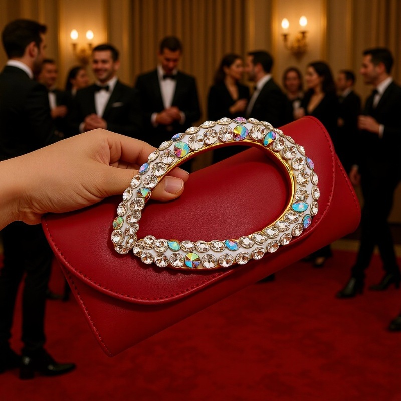 Women Bags High End Brands - 2025 Pochette da sera con diamanti