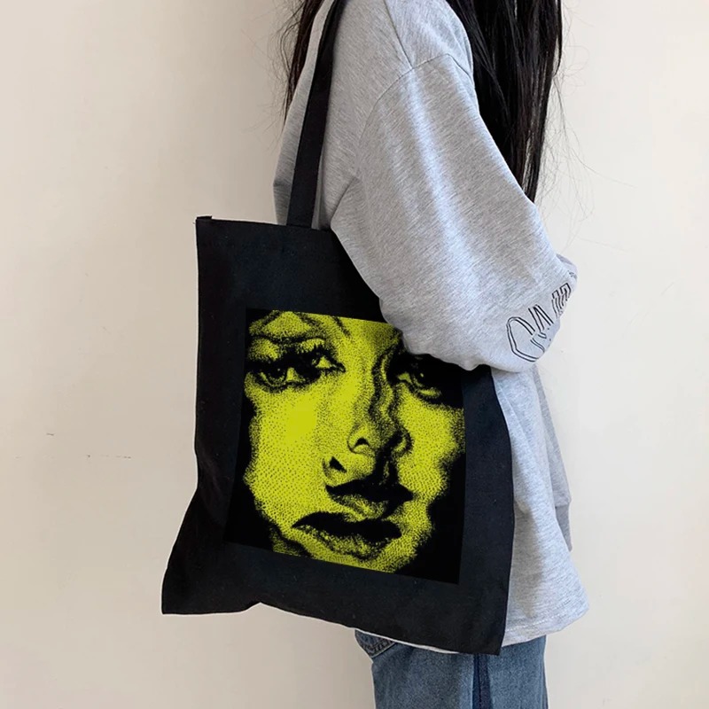 Shopper Tote Canvas - Borsa di tela da donna horror