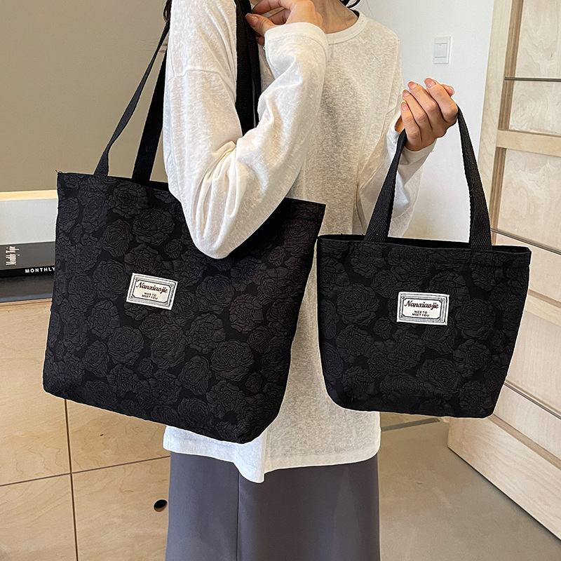 Shopper Tote Canvas - Borsa tote in tela stile coreano