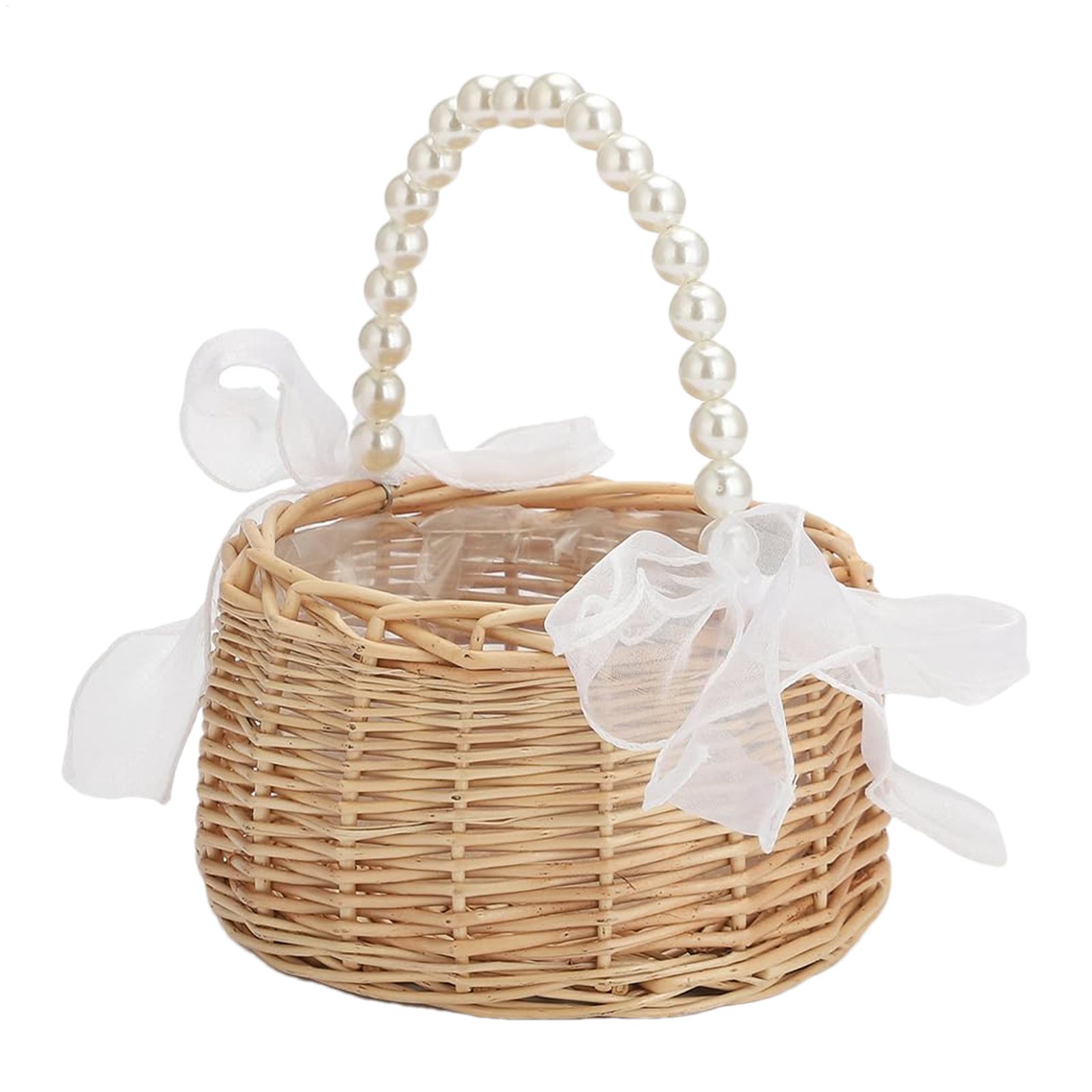 Basket Bag Wicker - Cesto in vimini e rattan con