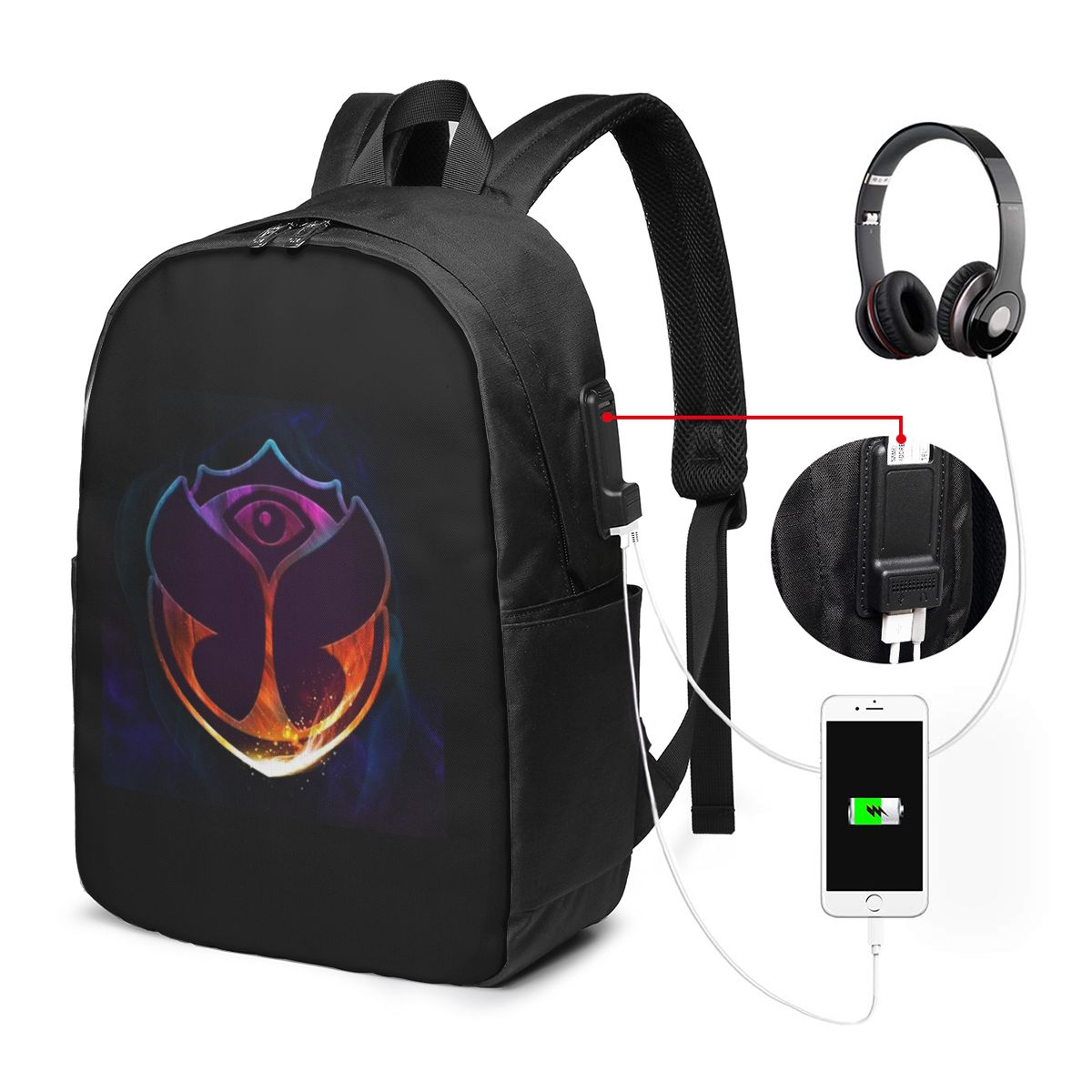 Women Bags For Travel - Zaino Tomorrowland Butterfly, borsa da viaggio
