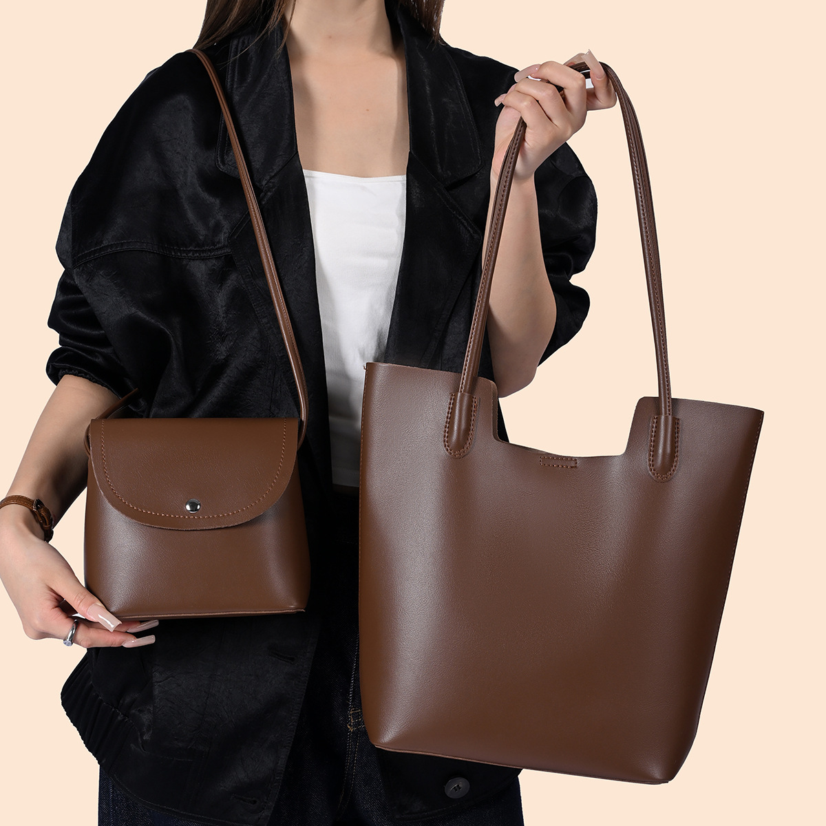 Women Bags Leather - Borse a Tracolla in Pelle PU