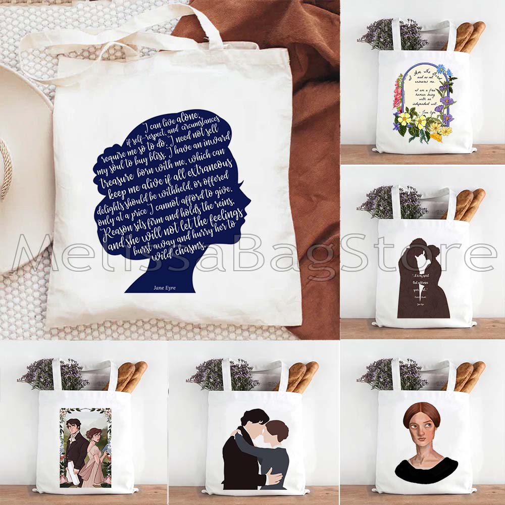 Shopper Tote Canvas - Borsa Tote in Cotone con Stampa