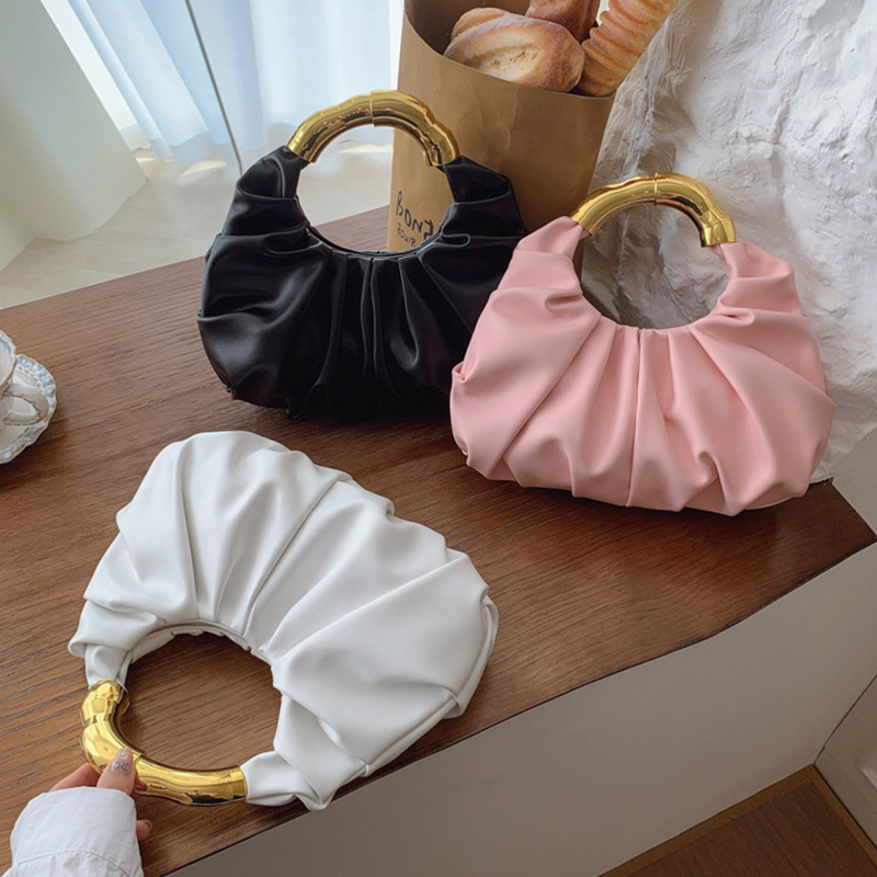 Borsa a mano pieghettata con m - Women Bags High End Brands recensione e prezzo