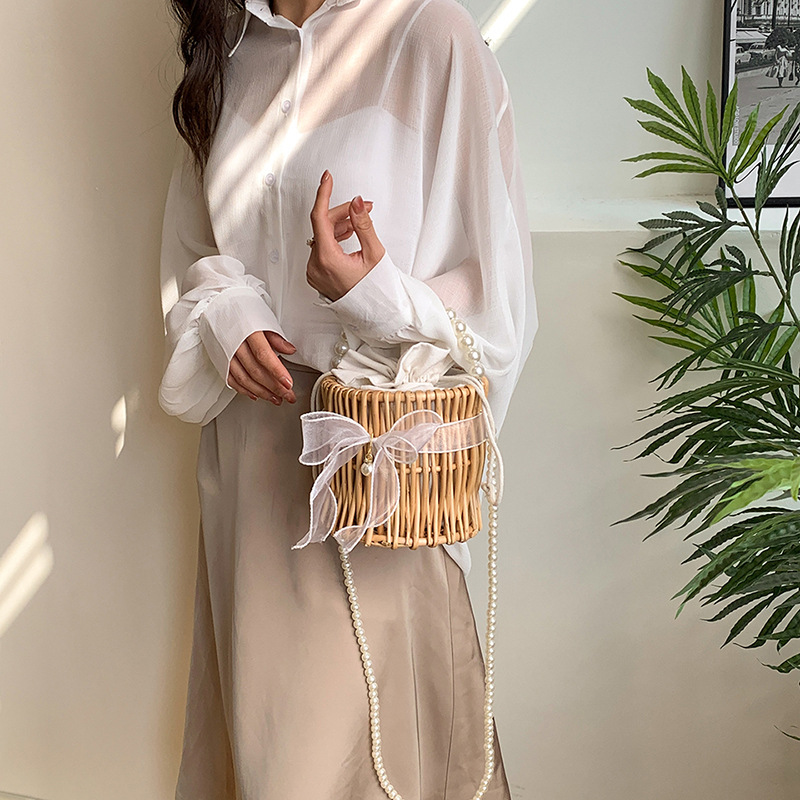 Cesto Nuziale in Vimini Intrec - Basket Bag Wicker recensione e prezzo