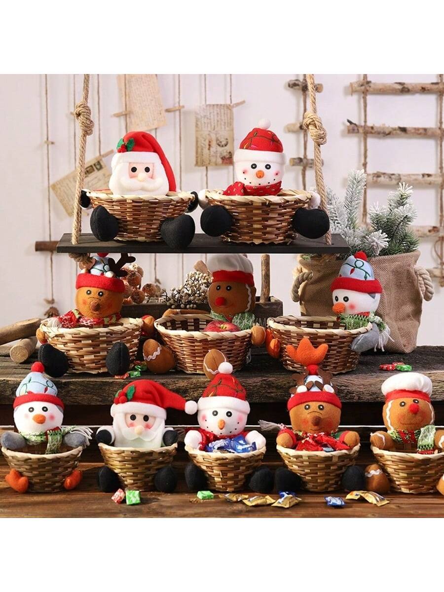 Decorazione Natalizia: Cesto d - Basket Bag Wicker recensione e prezzo