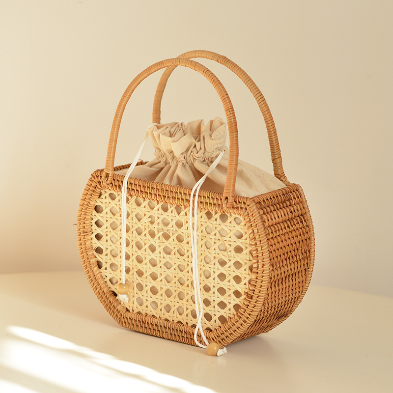 Casual Hollow Rattan Basket Ba - Basket Bag Wicker recensione e prezzo