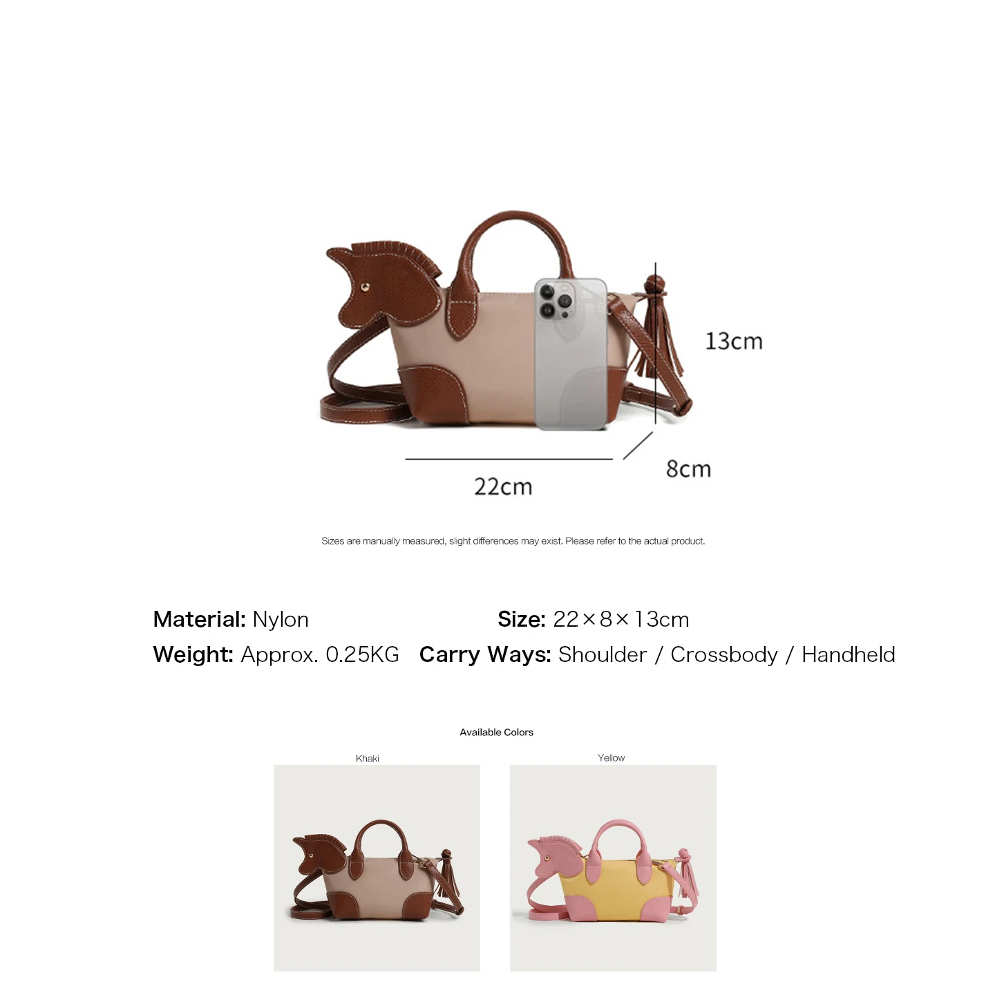 Borsa Mini a Forma di Cavallo, - Women Bags And Purses recensione e prezzo