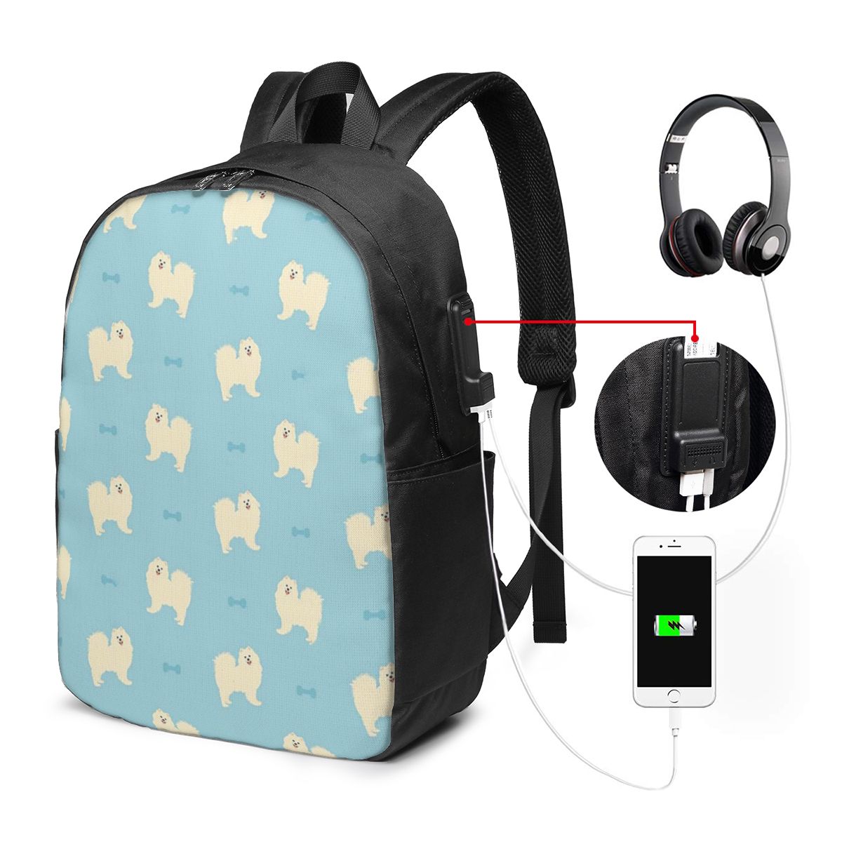 Zaino per cani Samoyed, borsa  - Women Bags For Travel recensione e prezzo