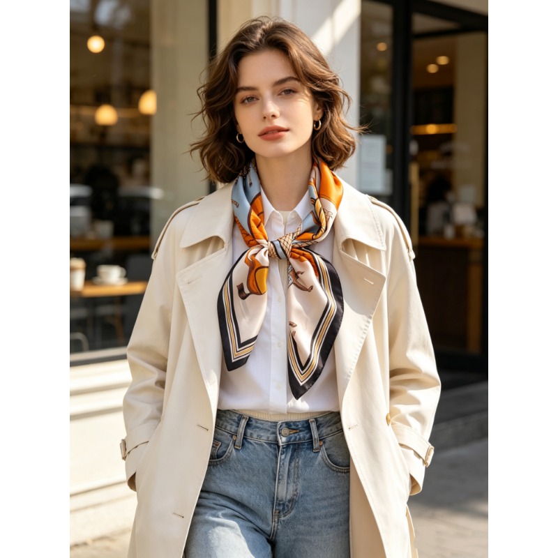 Foulard Quadrato di Lusso 100% - Women'S Retro Bags recensione e prezzo