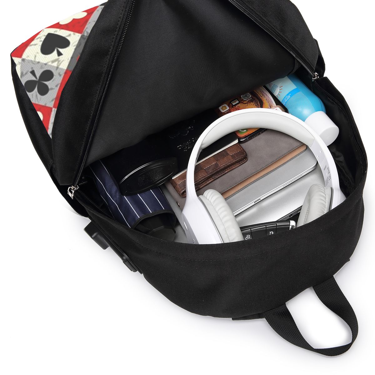 Zaino con stampa di carte da g - Women Bags For Travel recensione e prezzo