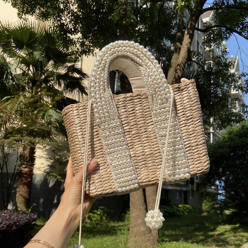 Borsa da spiaggia estiva in pa - Basket Bag Wicker recensione e prezzo