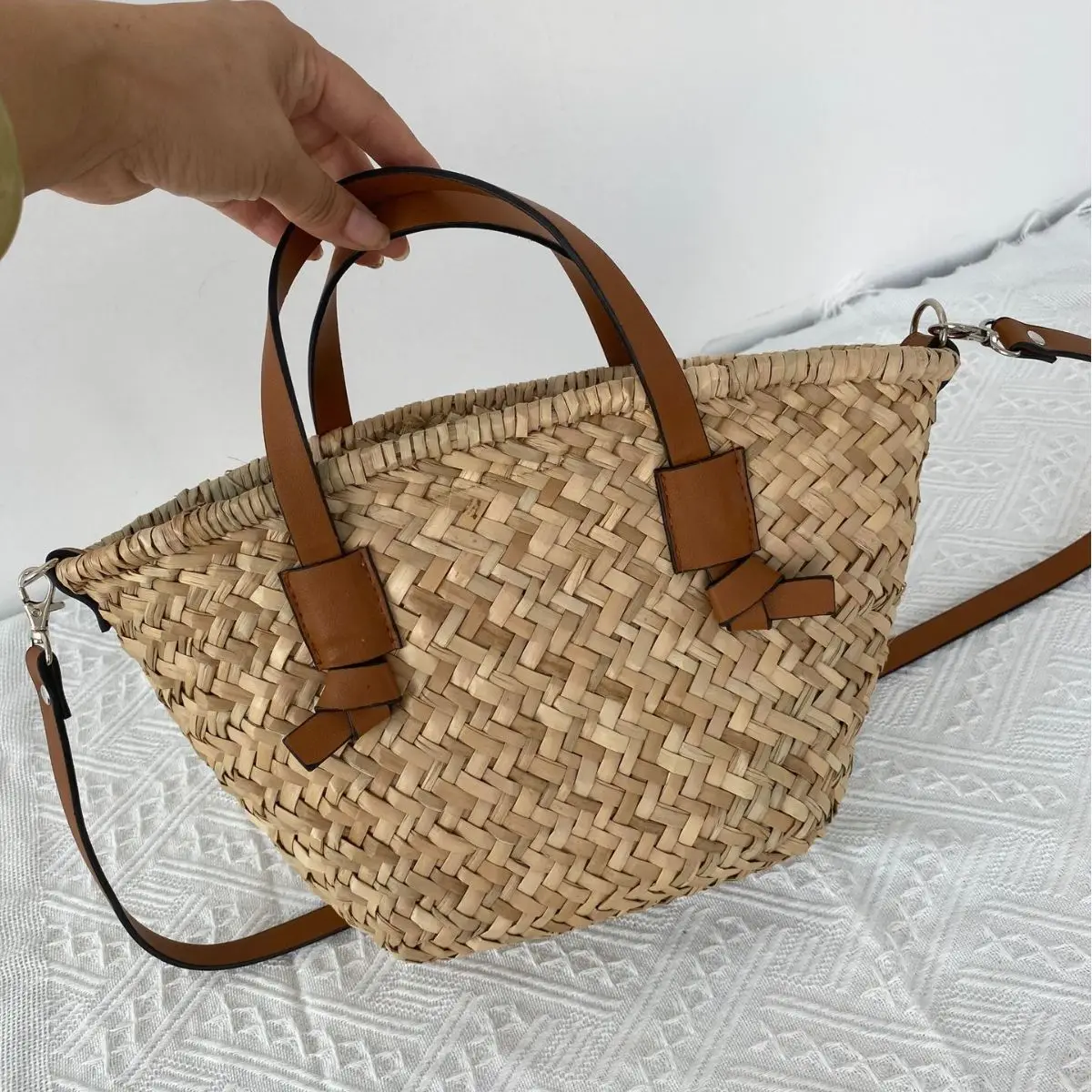 Borsa a cesto di paglia bohémi - Basket Bag Wicker recensione e prezzo